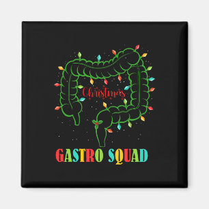 Aimant Gastro Nurse Squad Amusants lumières de Noël Gastr