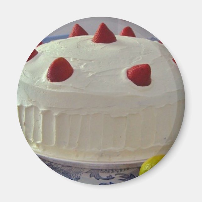 Aimant Gâteau de fraise (Devant)