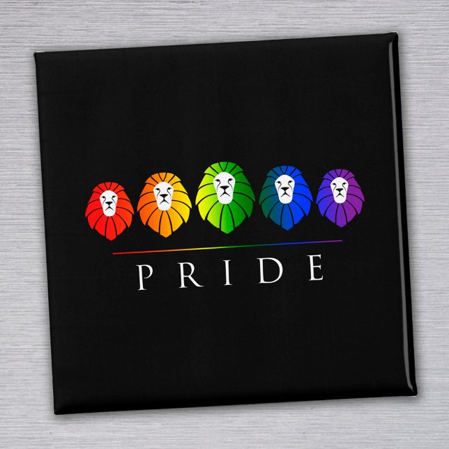 Aimant Gay pride des Lions - LGBT (Créateur téléchargé)