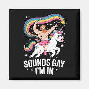Aimant Gay Son Je Suis Un Homme Qui Porte Une Jupe Licorn