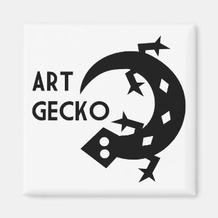 Aimant Gecko d'art