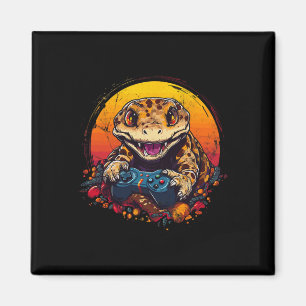 Aimant Gecko Jouer Jeu Vidéo Lizard & Reptiles Gam
