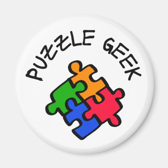 Aimant Geek de puzzle (Devant)