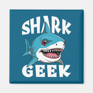 Aimant Geek requin - Conception sympa pour les amateurs d