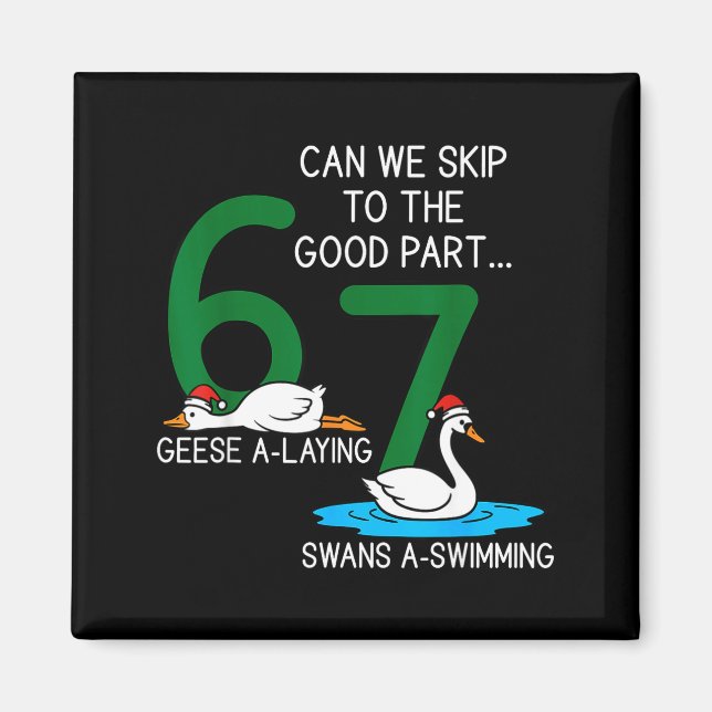 Aimant Geese A Laying Swans A Swimming 67 Six Geese Seven (Devant)