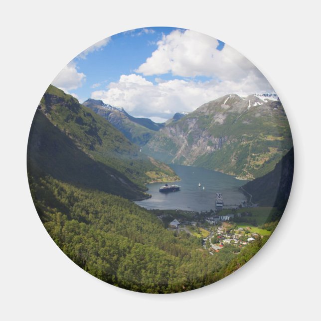 Aimant Geiranger Fjord landscape (Devant)