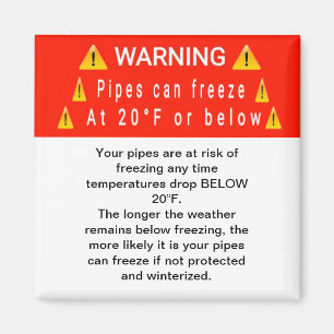 Aimant Gel des tuyaux à l'aimant d'avertissement de tempé