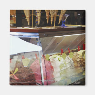 Aimant Gelato italien dans la vitrine