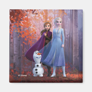 Aimant Gelé 2  Anna, Elsa et Olaf