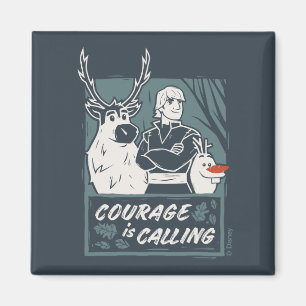 Aimant Gelée 2 : Sven, Kristoff et Olaf  Courage