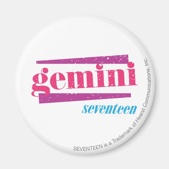 Aimant Gemini rose (Devant)
