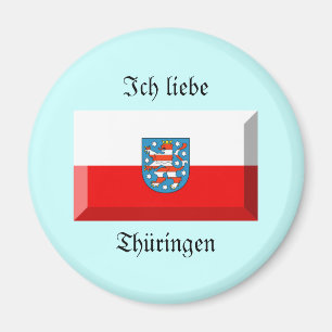 Aimant Gemme de drapeau de Thuringen