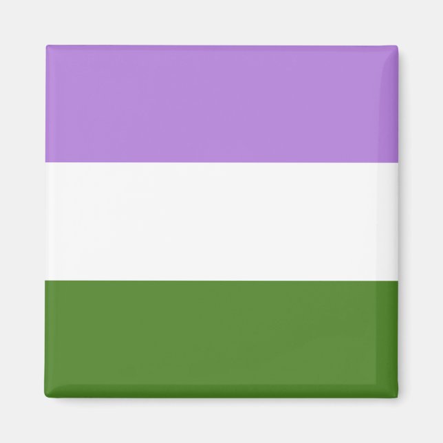 Aimant Genderqueer Pride (Devant)