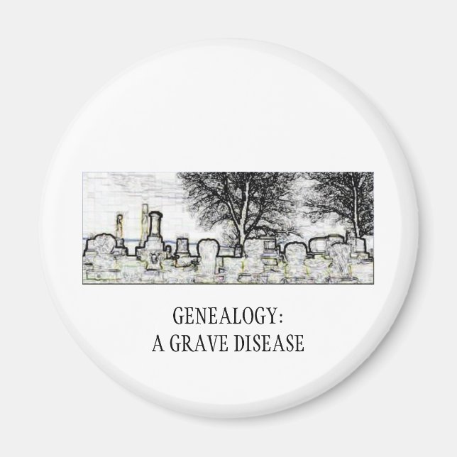 AIMANT GÉNÉALOGIE : UNE MALADIE GRAVE (Devant)