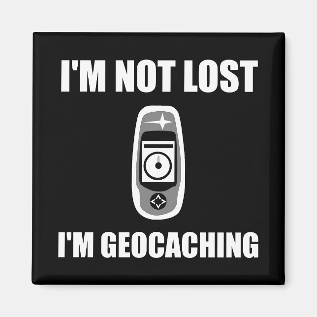 Aimant Géocaching non perdu (Devant)