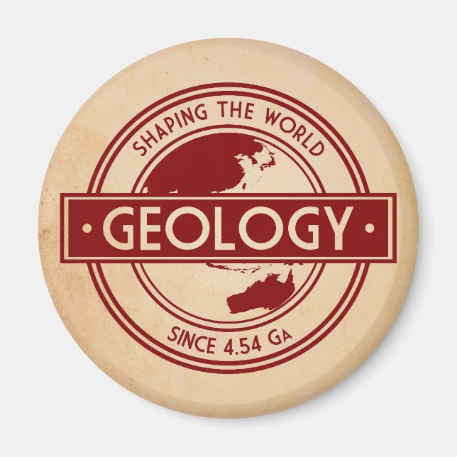 Aimant Géologie - Façonner le Logo Mondial (Asie/Australi (Devant)