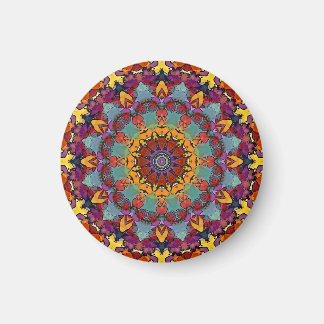 Aimant Geometric Mandala Purple Blue Design-64351