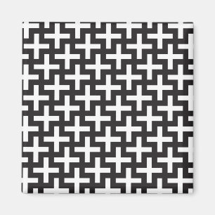 Aimant Géométrique noir et blanc