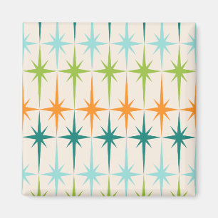 Aimant géométrique vintage de Starbursts