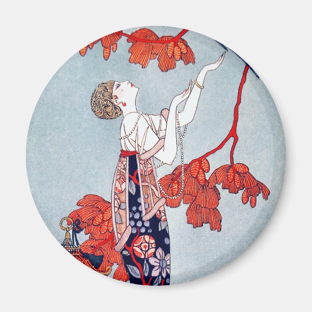 Aimant George Barbier "L'Oiseau Volage" 1914 (Devant)