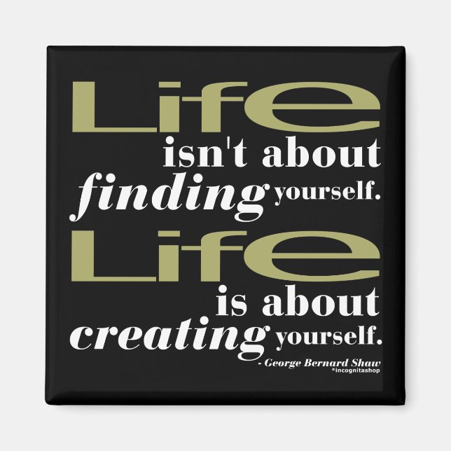 Aimant George Bernard Shaw Citation (Devant)