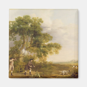 Aimant George Stubbs   tir de deux messieurs (l'huile