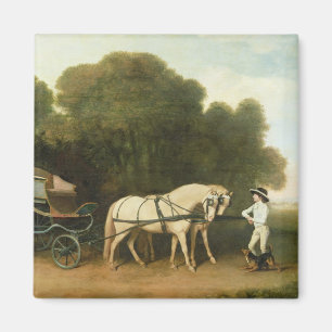 Aimant George Stubbs   un phaéton avec une paire de Pon