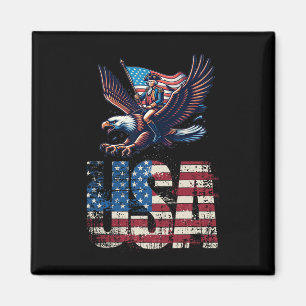 Aimant George Washington À cheval Sur Un Aigle 4 juillet