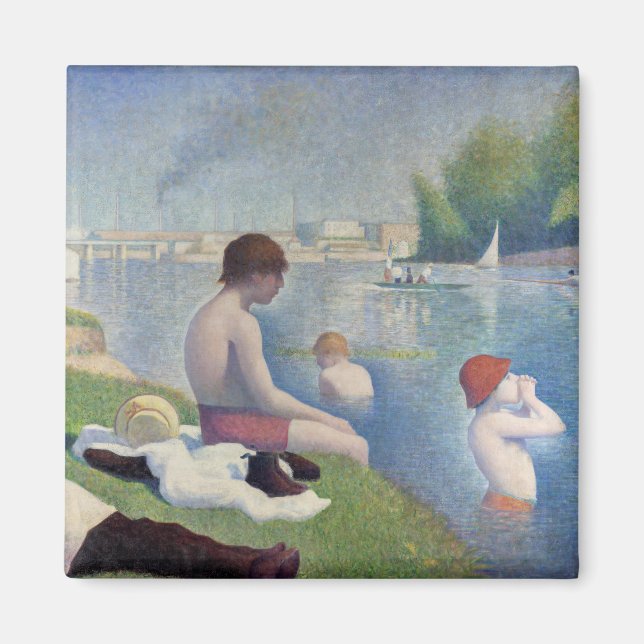 Aimant Georges Seurat - Baignades aux Asnières (Devant)