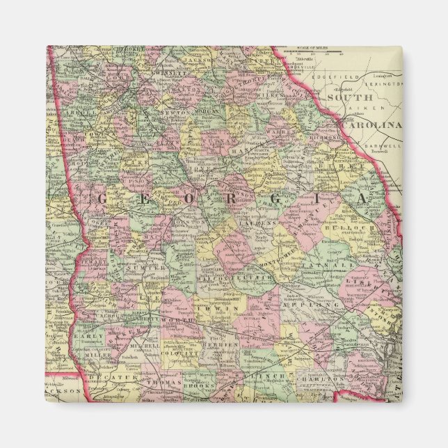 Aimant Géorgie, Alabama (Devant)