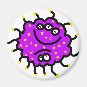 Aimant Germe de dessin mauve