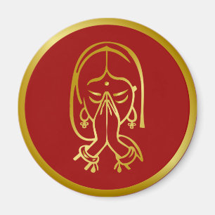Aimant Gesture de bienvenue indienne - Namaskar