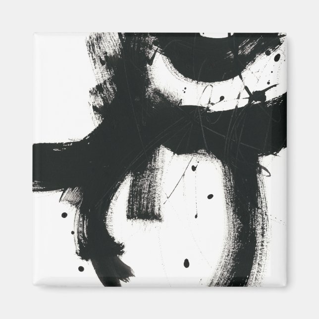 Aimant Gesture en Onyx - Trucs de peinture noir (Devant)