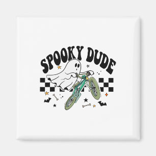 Aimant Ghost Cyclisme Vélo Retro Halloween Party C