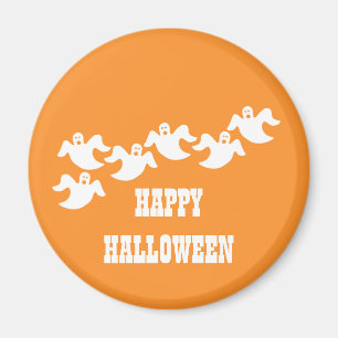 Aimant Ghost Party Halloween Magnet, orange