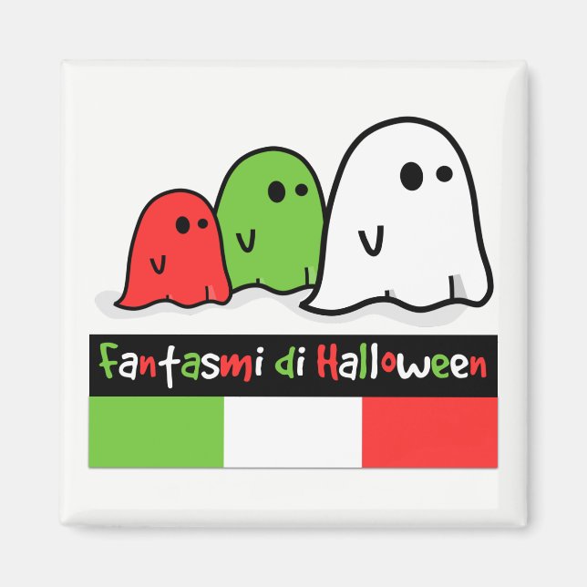 Aimant Ghosts d'Halloween en Italie, Fantasmi di Hallowee (Devant)