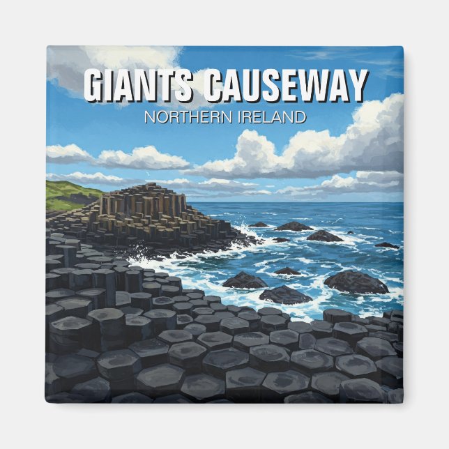 Aimant Giants Causeway Irlande du Nord Voyage (Devant)