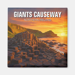 Aimant Giants Causeway Irlande du Nord Voyage Sunset