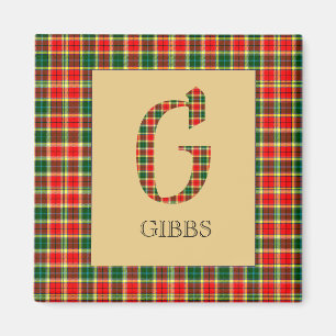Aimant Gibbs Tartan Monogramme G