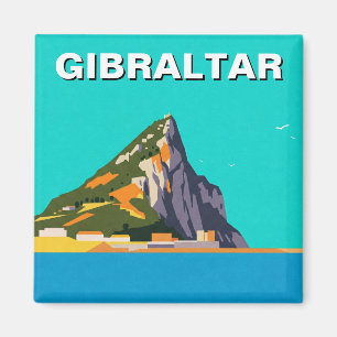 Aimant Gibraltar Travel Abstrait Art