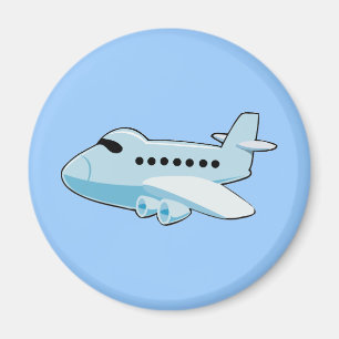 Aimant gif_avion_002 BLUE Cartoon Avion