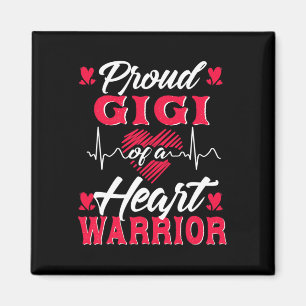 Aimant Gigi D'Un Guerrier Du Coeur Sensibilisation À L'Éc