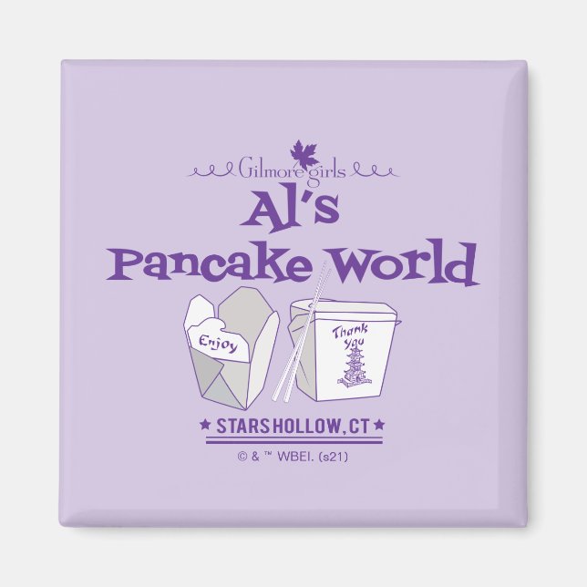 Aimant Gilmore Girls | Al's Pancake World (Devant)