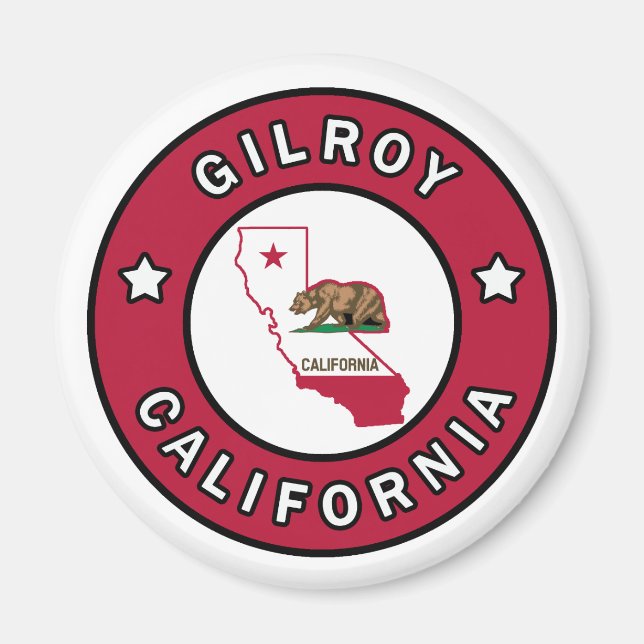 Aimant Gilroy Californie (Devant)