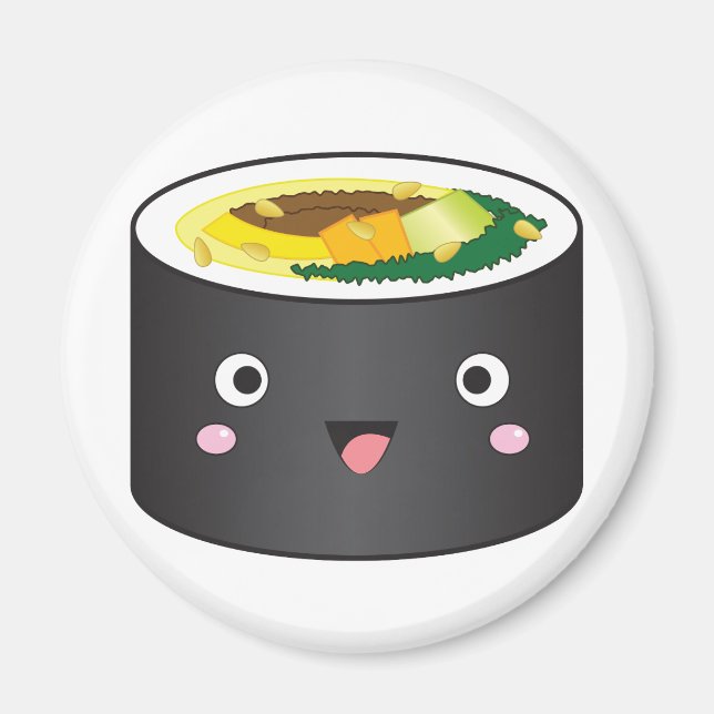 Aimant Gimbap coréen mignon (Devant)