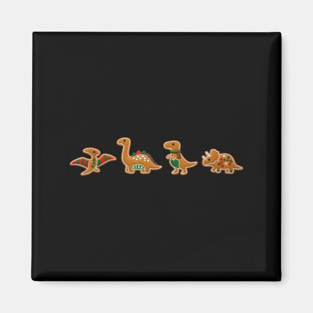 Aimant Gingerbread Costume Dinosaur Christmas Cookie Baki (Devant)