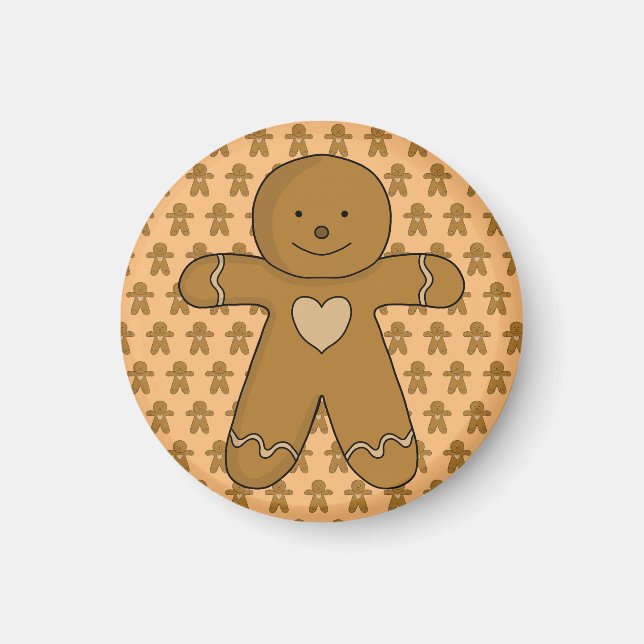 Aimant GingerBread Man Christmas Cookie (Devant)