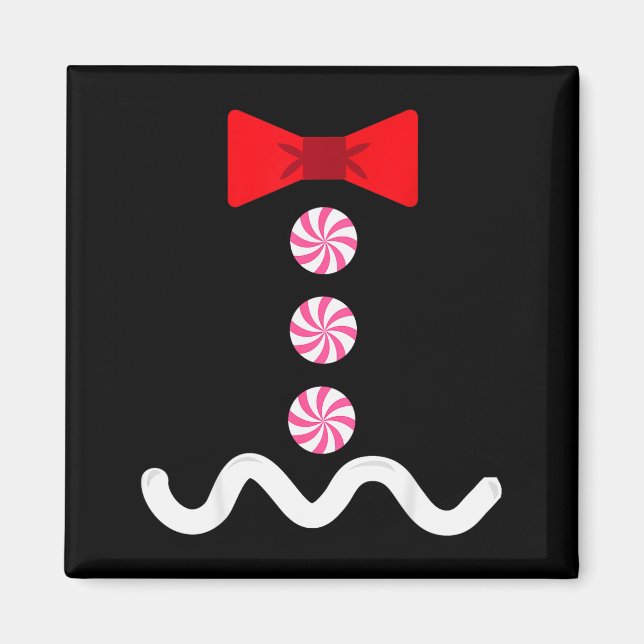 Aimant Gingerbread Man Christmas Costume Cookie Baking  (Devant)