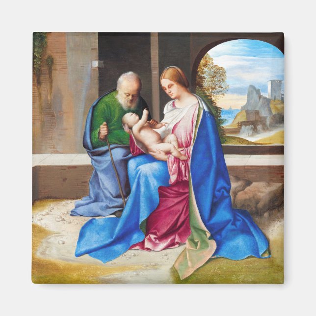 Aimant Giorgione La Sainte Famille (1500) (Devant)
