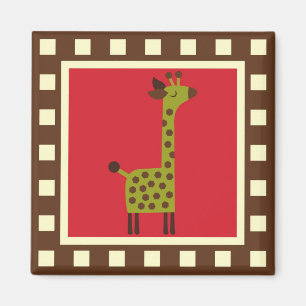 Aimant Giraffe Animaux mignons